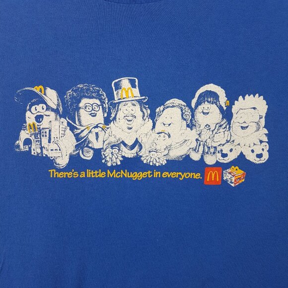 2023 McDONALDS McNugget Buddies Tee Shirt Large US L Blue Unisex Men Women Kids - Picture 2 of 16